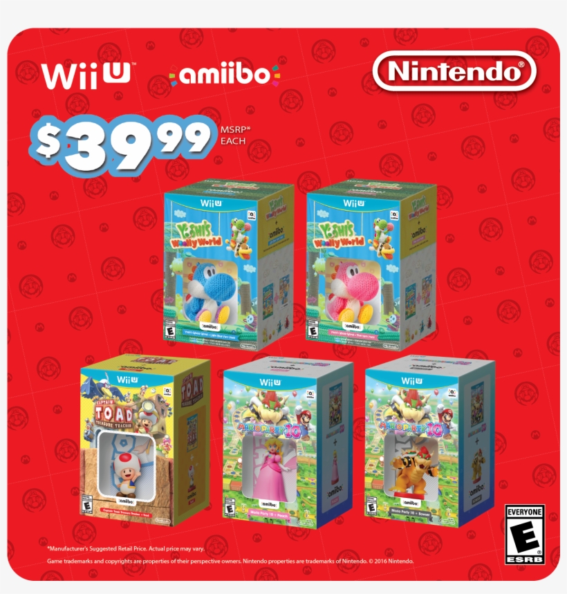 Nintendo Announces Back To School Sale Which Slashes - Mario Party 10 Amiibo Yoshi, transparent png download
