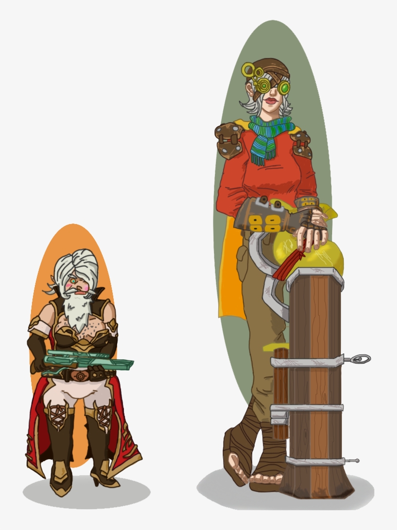 A Sniper & Battlerite's Jade Outfit Swap - Illustration, transparent png download