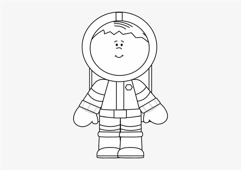 Astronaut Clipart Black And White, transparent png download