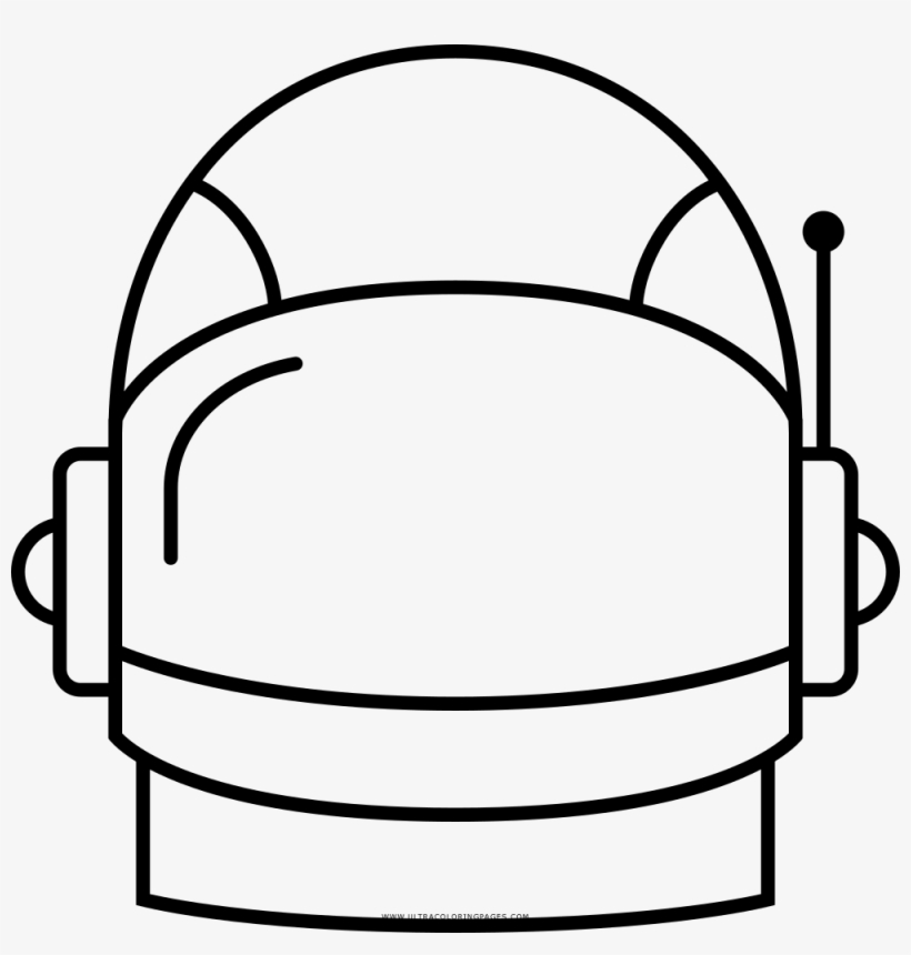Astronaut Helmet Coloring Page