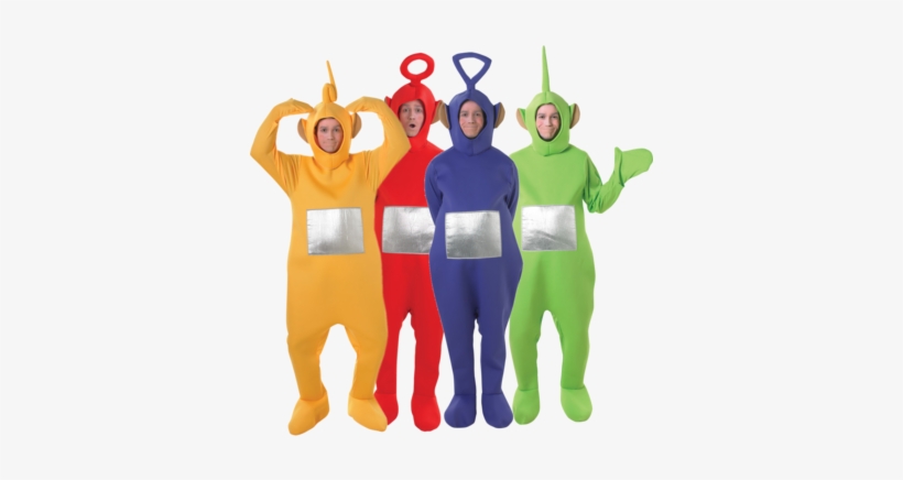 Set Of Four Teletubbies Costumes " Name="og Description - Adult Laa Laa Teletubbies Costume, transparent png download