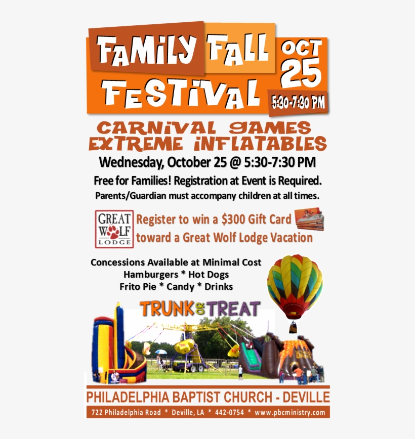 Philadelphia Baptist Church Family Fall Festival - Philadelphia, transparent png download