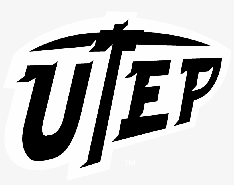 Utep Miners Logo Black And White - Utep Athletics Logo Png, transparent png download