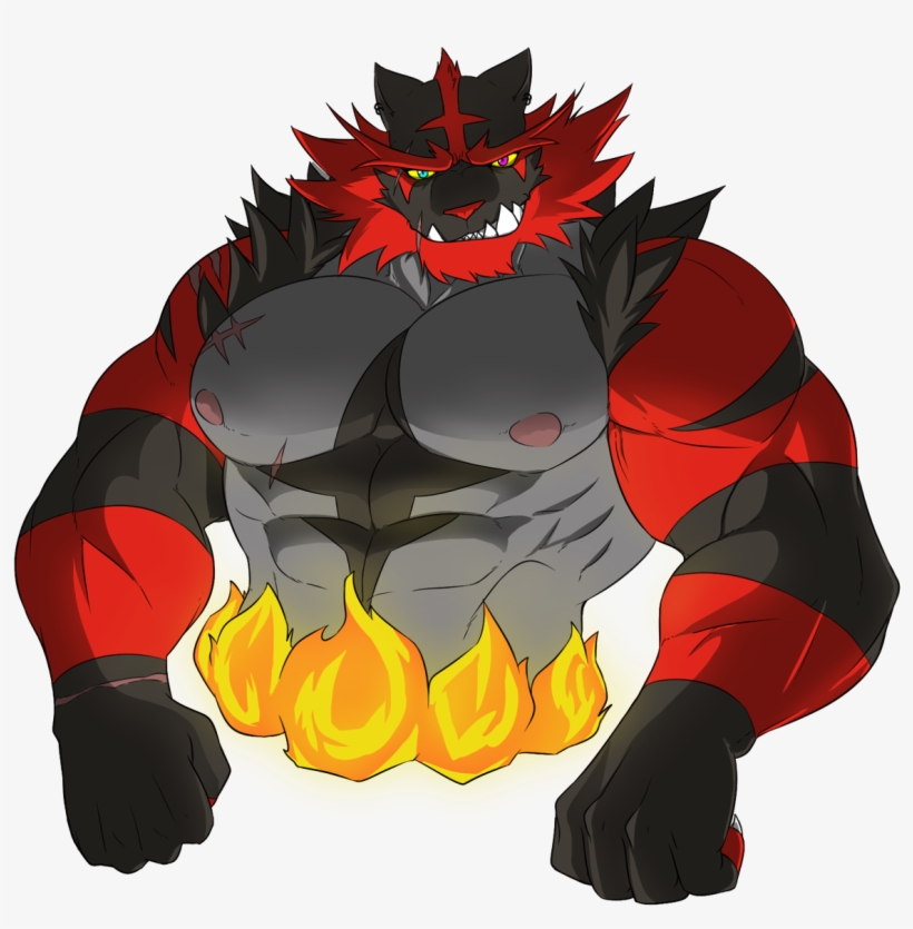 Bara District Red Fictional Character - Incineroar Bara, transparent png download