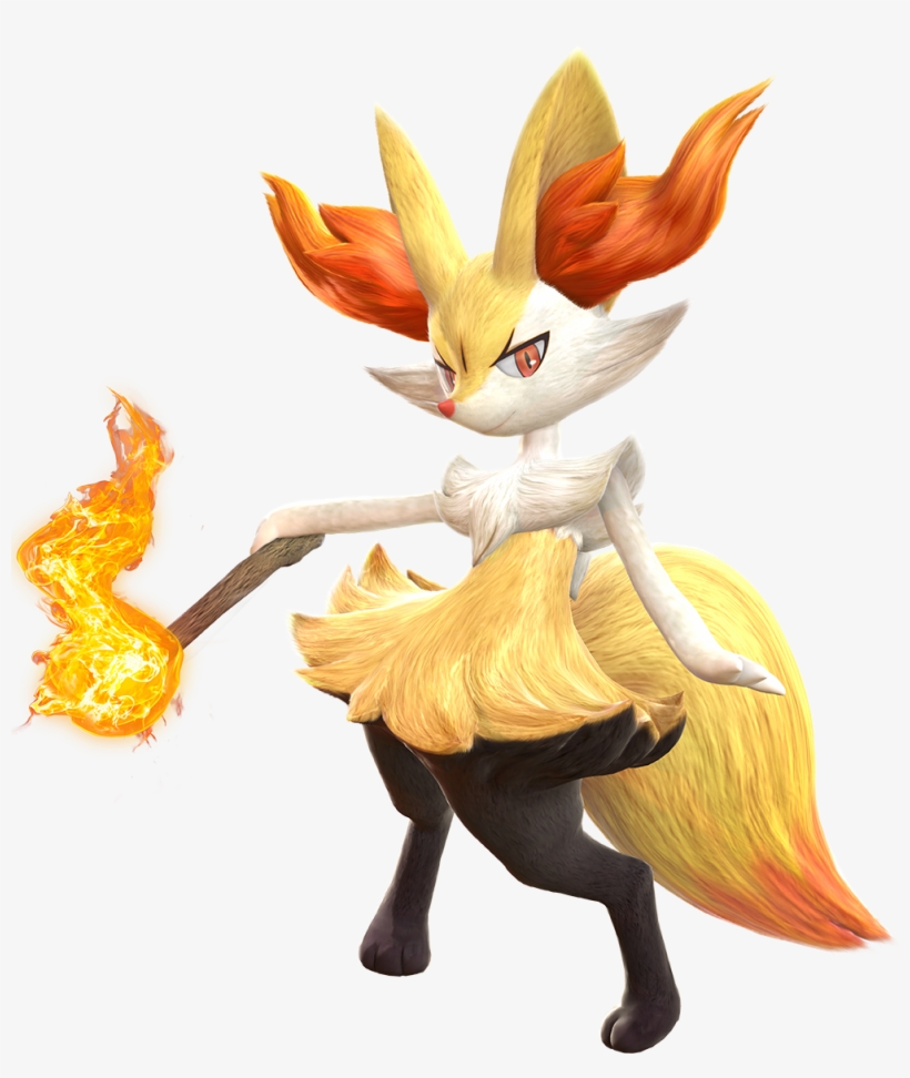 654 - Pokken Tournament Dx Braixen, transparent png download