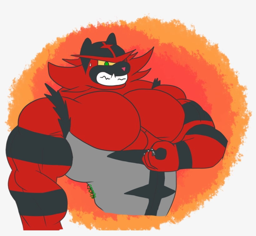 Incineroar Have Big Pecs Big Problem Big Love <3 - Cartoon, transparent png download