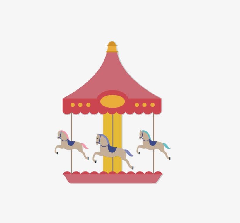 Amusement Park Carousel Png High-quality Image - Carousel, transparent png download