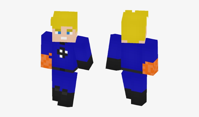 Human Torch (marvel) - Lil Uzi Vert Minecraft Skin, transparent png download