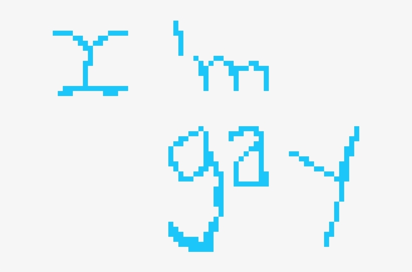 Im Gay - Pixel Art, transparent png download