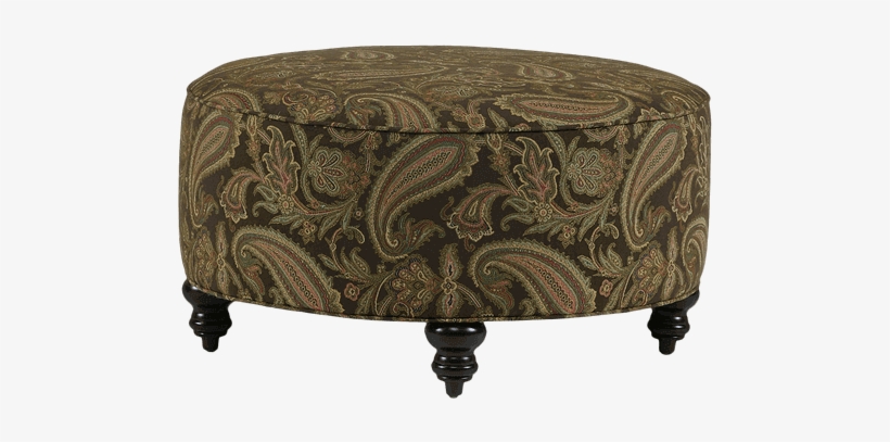 Chocolate Paisley Ottoman - Table, transparent png download