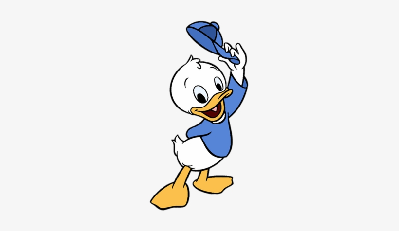 Ducktales Dewey Taking Off Cap - Ducktales, transparent png download