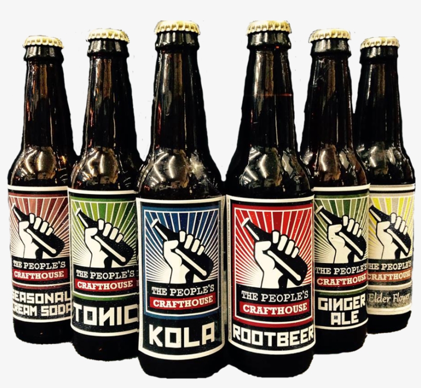 Line Up Of Soda Bottles - People's Crafthouse, transparent png download