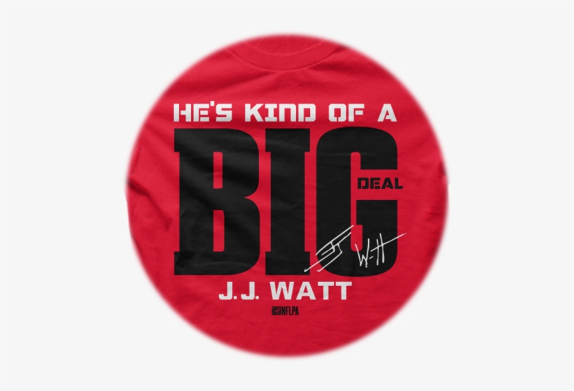 Jj Watt Houston Texans Button And 6" Ribbon - Houston Texans, transparent png download