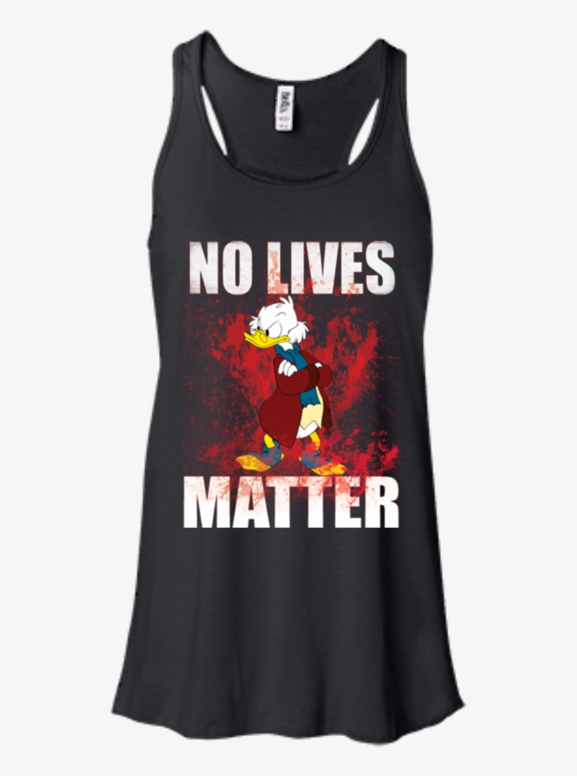 Scrooge Mcduck T Shirt No Lives Matter T Shirt Hoodie - Autism Love Ladies Flowy Racerback Tanktop, transparent png download