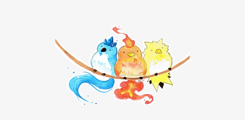 Zapdos Drawing - Articuno Moltres Zapdos Fanart, transparent png download