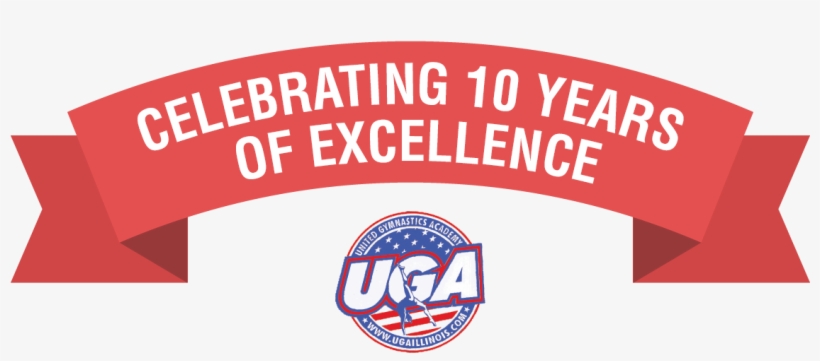 Celebrating 10 Years Of Excellence In Gymnastics Instruction - Celebrating 10 Years Of Excellence Logo, transparent png download