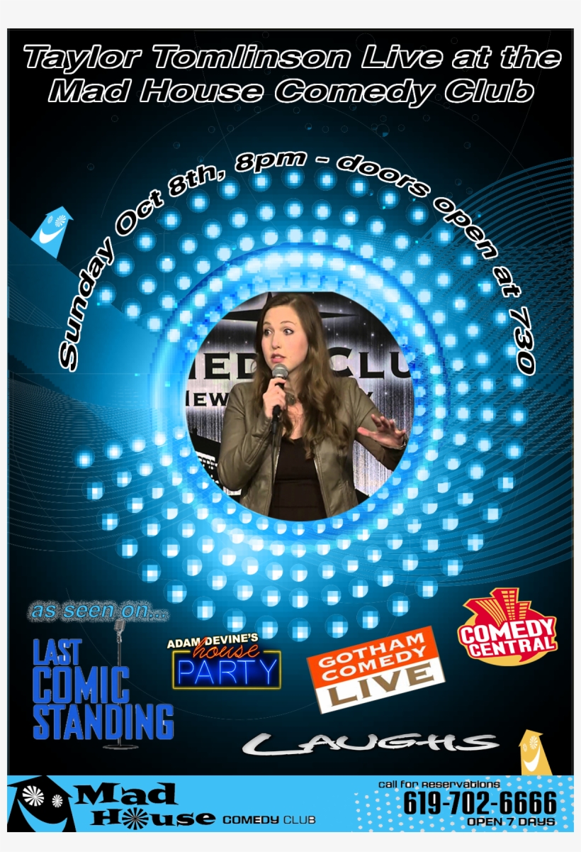 Taylor Tomlinson As Seen On Nbc's Last Comic Standing, - Gotham Comedy Club, transparent png download