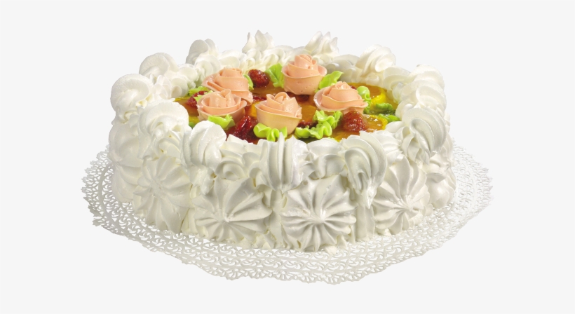 Торт С Кремом, Фруктовый Торт С Кремом И Желе, Торт - Png Cake, transparent png download