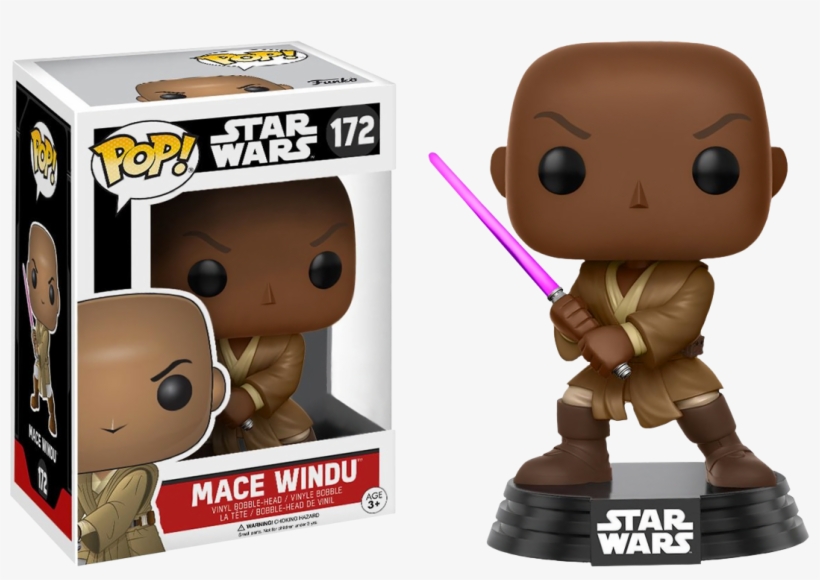 Star - Funko Pop Mace Windu, transparent png download