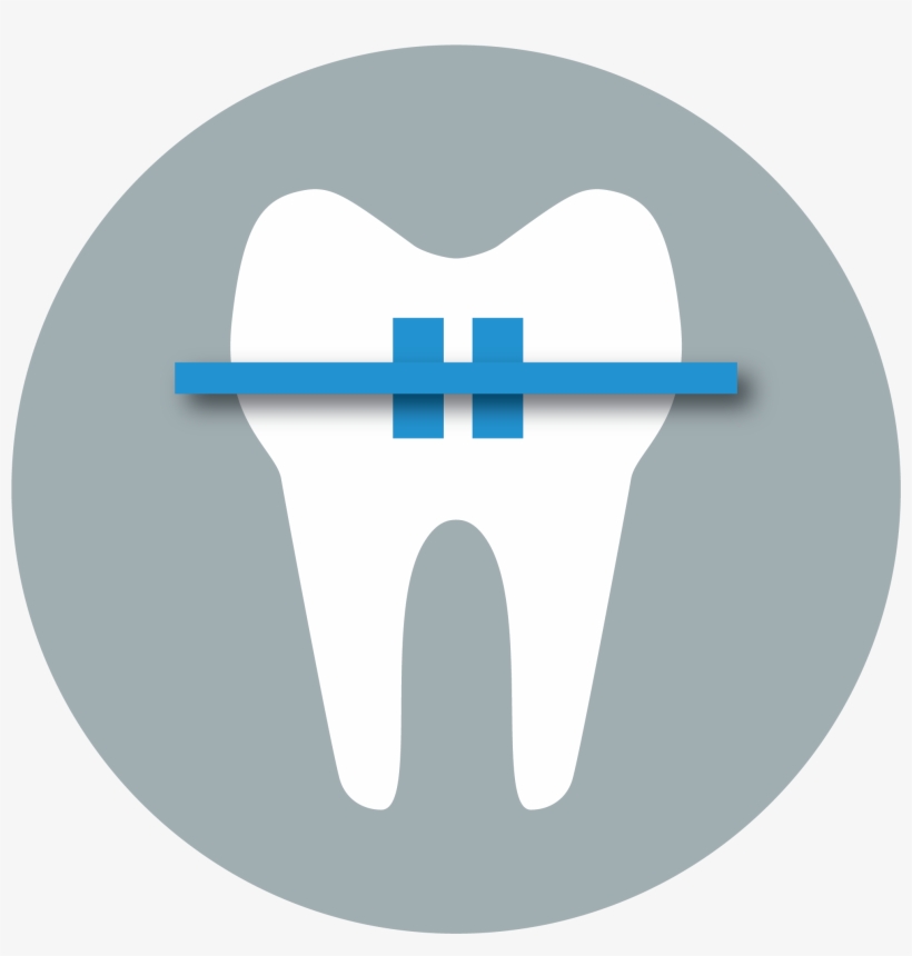 Ortodoncia, Corporación Dental - Logo De Diente Con Bracket, transparent png download