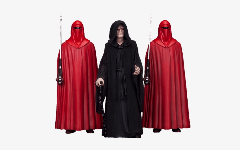 Emperor Palpatine With Royal Guards Artfx Statue Set - Kotobukiya Artfx+ Star Wars Emperor Palpatine With, transparent png download