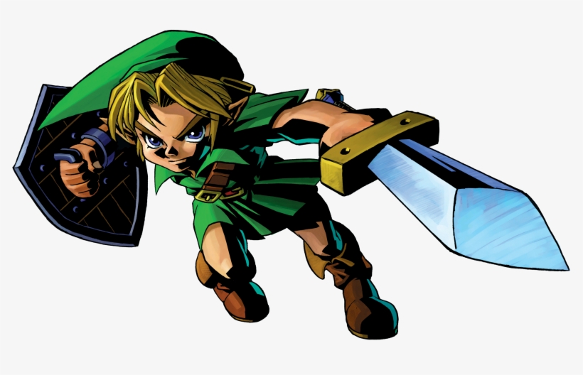 Human Link From Majora's Mask - Majora's Mask Link Sword, transparent png download