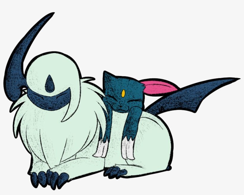 Absol And Sneasel - Absol, transparent png download