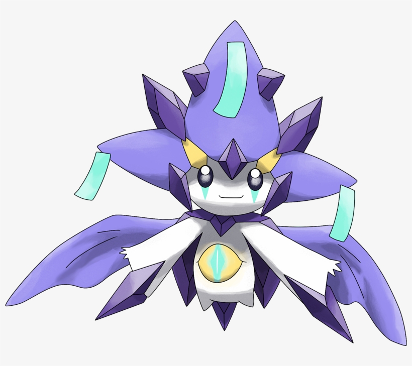 Mega Jirachi Pokédex - Shiny Mega Jirachi, transparent png download