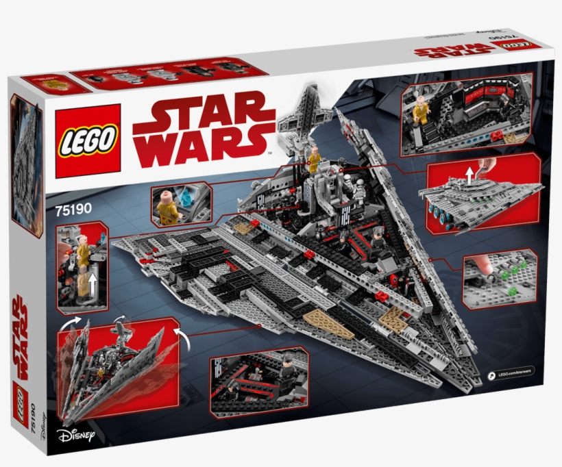 Lego Star Wars First Order Star Destroyer™ - Lego 75190 - First Order Star Destroyer, transparent png download