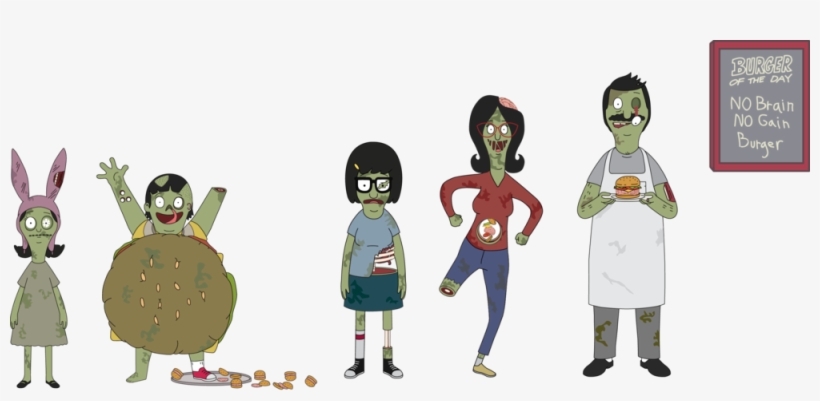 Familylineup - Bob's Burgers, transparent png download