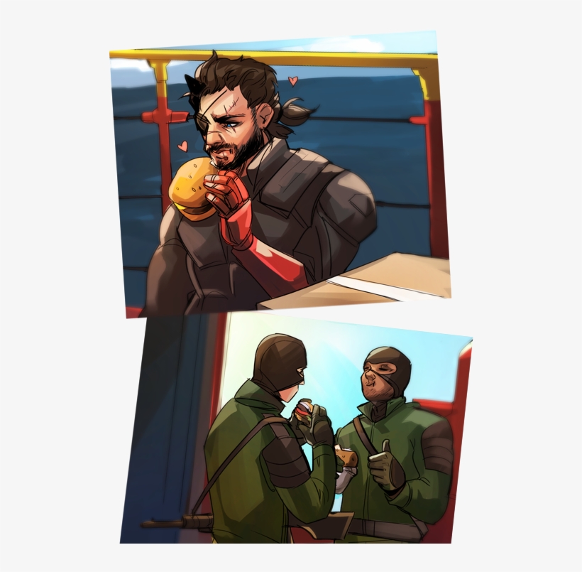 Metal Gear,mgs, Metal Gear Solid, ,фэндомы,venom Snake,the - Metal Gear Solid V Kaz Burgers, transparent png download