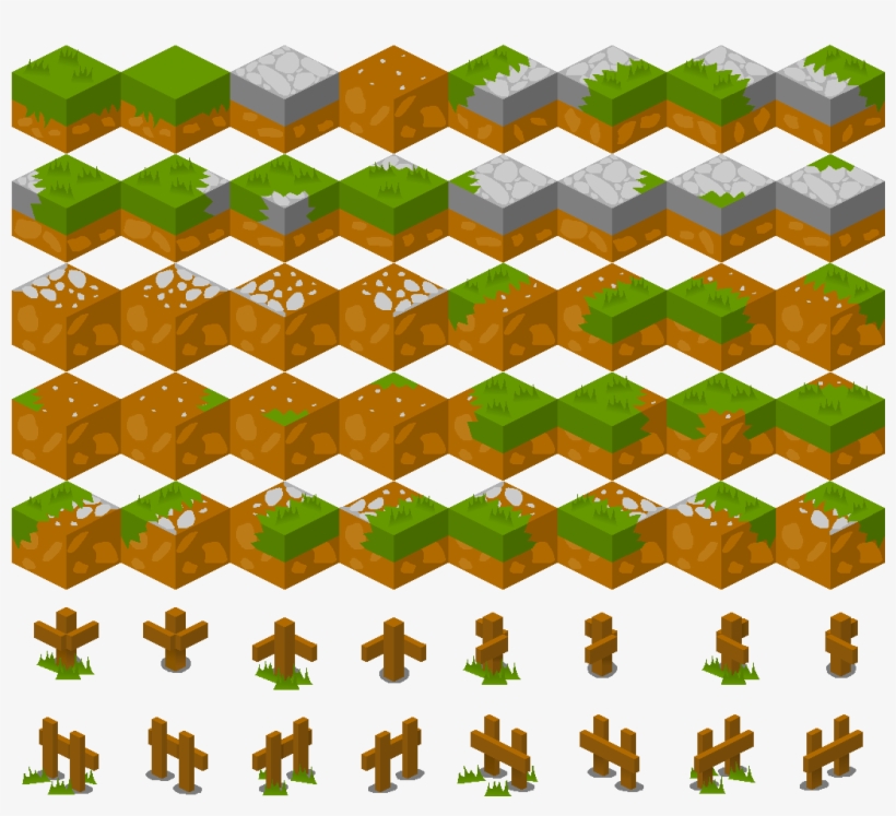 Basic Ground Tiles - Isometric Tiles, transparent png download