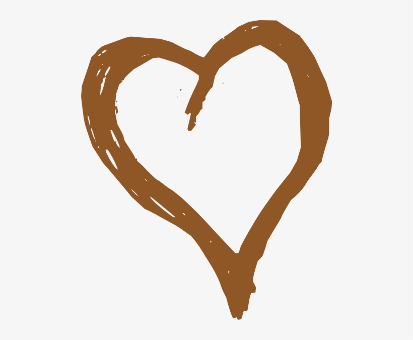 Clipart Royalty Free Stock Brown Clipart Paint Splatter - Carved Heart Clip Art, transparent png download