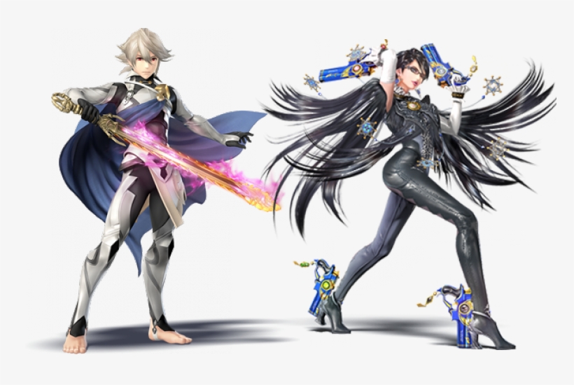 Bayonetta And Corrin Dlc Released For Smash Bros - Super Smash Bros Bayonetta Png, transparent png download