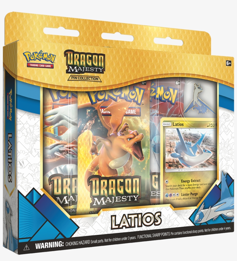 5 Dragon Majesty Pin Collection Latios - Pokemon Dragon Majesty Pin, transparent png download