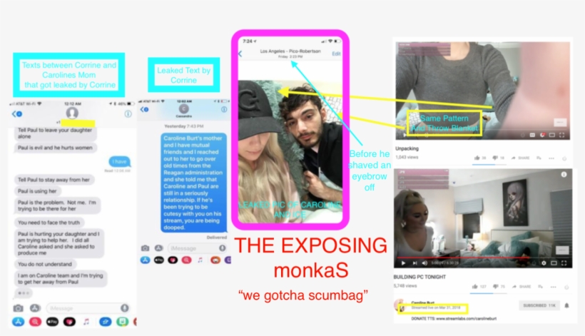 More Proof - Ice And Caroline Leaked Text, transparent png download