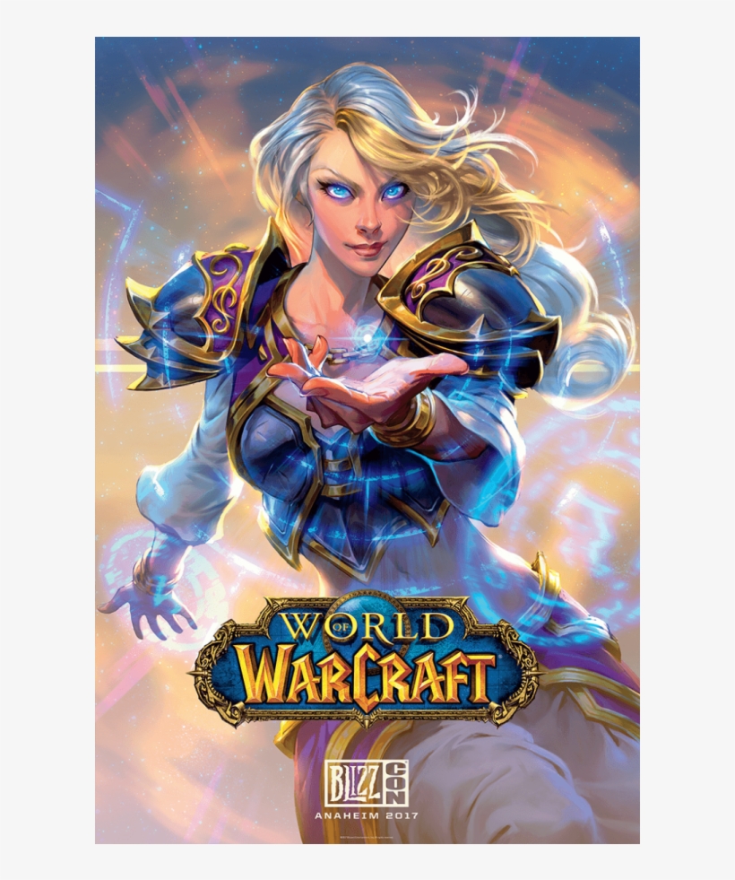 World Of Warcraft Jaina Poster - World Of Warcraft Blizzcon Art, transparent png download