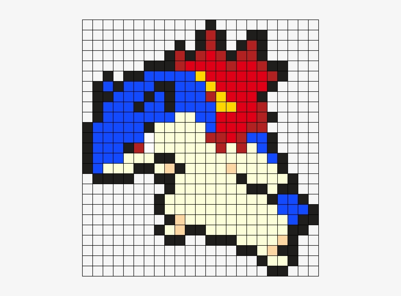 Typhlosion Pokemon Bead Pattern Perler Bead Pattern - Pokemon Pixel Art Typhlosion, transparent png download