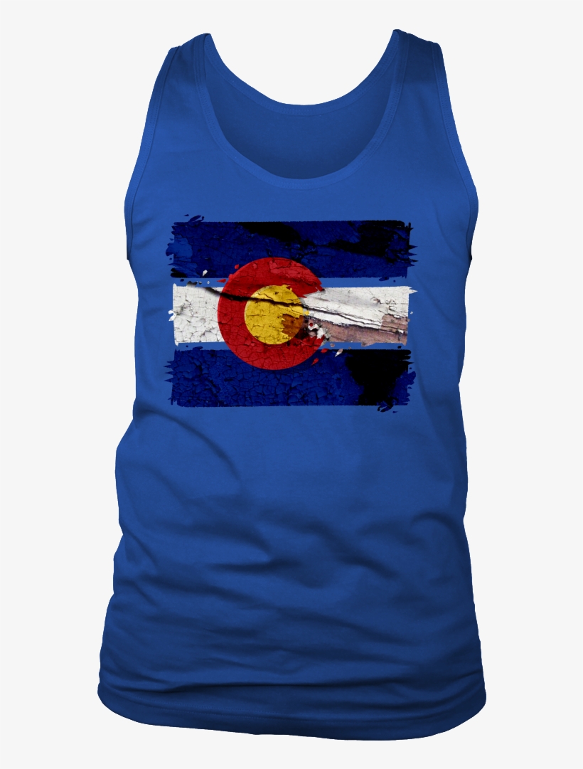 Colorado State Patriotic Us Vintage Flag Tank - Birthday Boy-kings Are Born In September (go) T-shirt, transparent png download