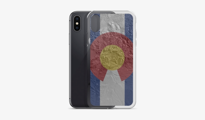 Colorado Flag Hillshade Map Iphone Case - Iphone, transparent png download