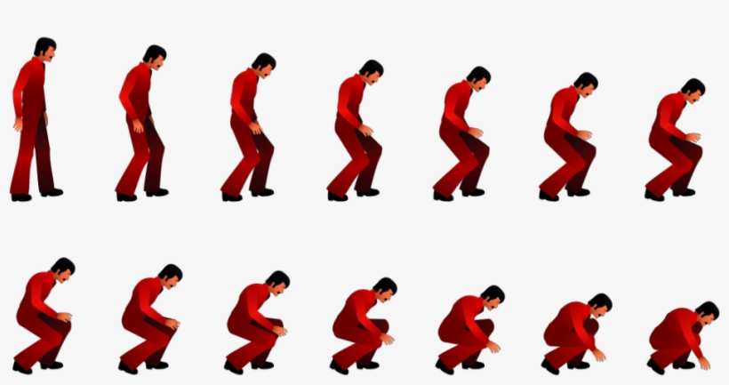 House On Fire - Picking Something Up Pose, transparent png download