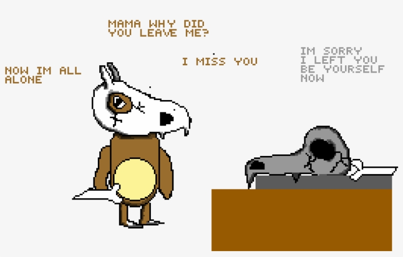 The Life Of A Cubone - Cartoon, transparent png download