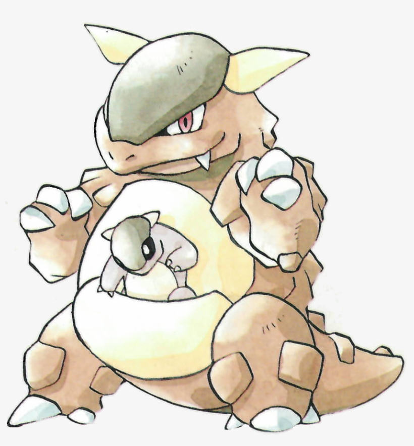 I Do See It, But It's Really Not That Stunning, I Think - Kangaskhan Gen 1 Art, transparent png download
