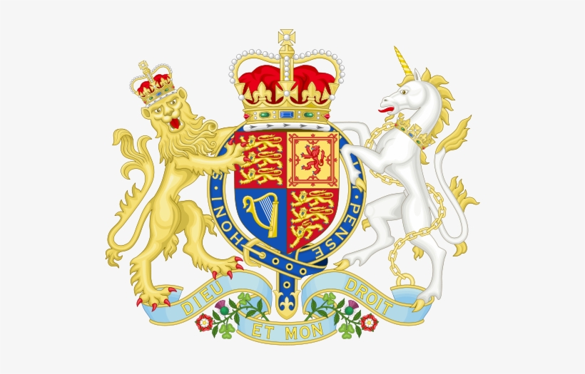 552px-royal Coat Of Arms Of The United Kingdom - Court Coat Of Arms, transparent png download