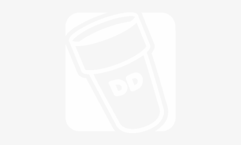 Dunkin Donuts Clipart Black And White - Dunkin Donuts Black And White, transparent png download