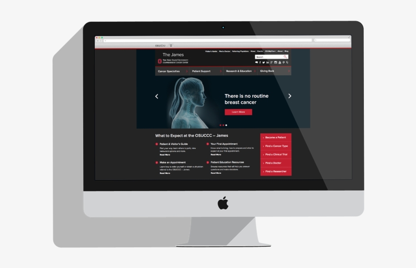 Osu Website Redesign And Redevelop - Ipad 2 Chino, transparent png download