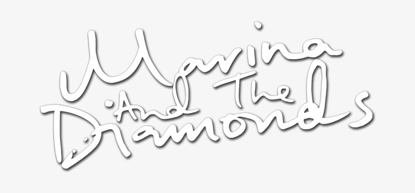 Marina & The Diamonds Image - Marina And The Diamonds White Logo Png, transparent png download