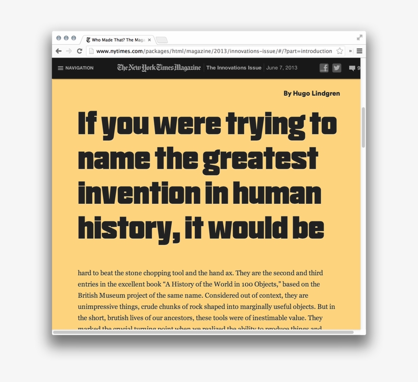 The New York Times Magazine, 2013 Innovations Issue, - Magazine, transparent png download