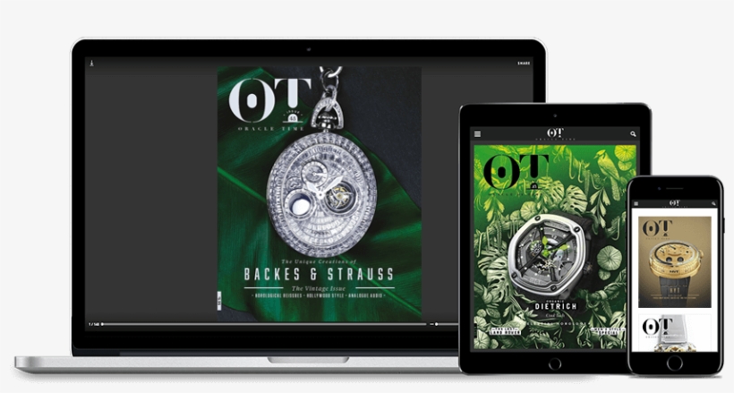 Subscribe To Oracle Time - Dietrich Men's Ot-1 Watch With Green Detail On Black, transparent png download