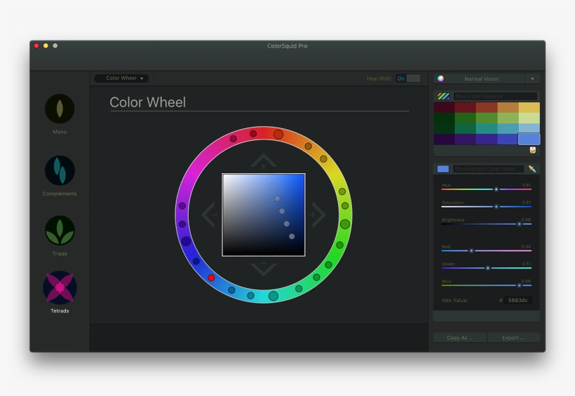 Color Wheel Mode - Color Squid Mac, transparent png download
